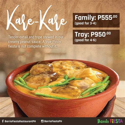 pyesta menu|Pyesta – Filipino Flavours .